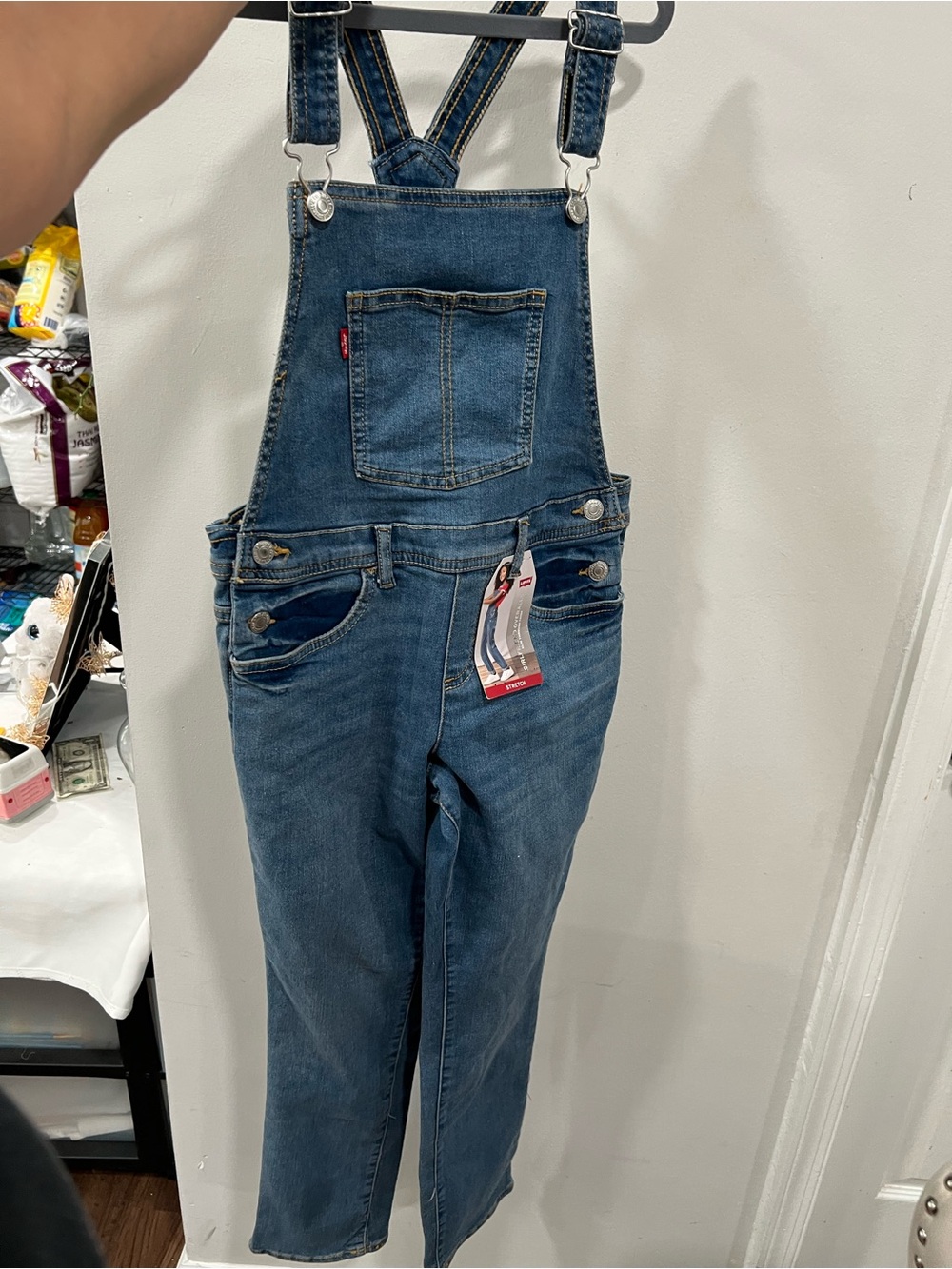 Levi's Dark Blue Denim Bib Overalls